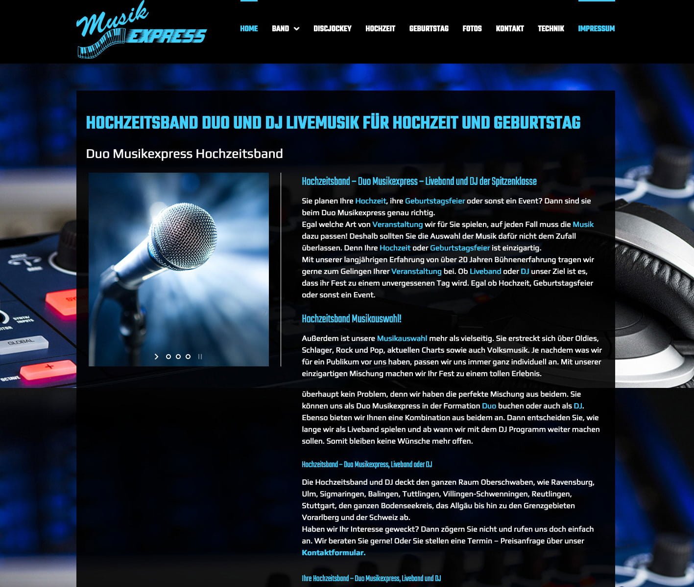 webdesign duo musikexpress preview