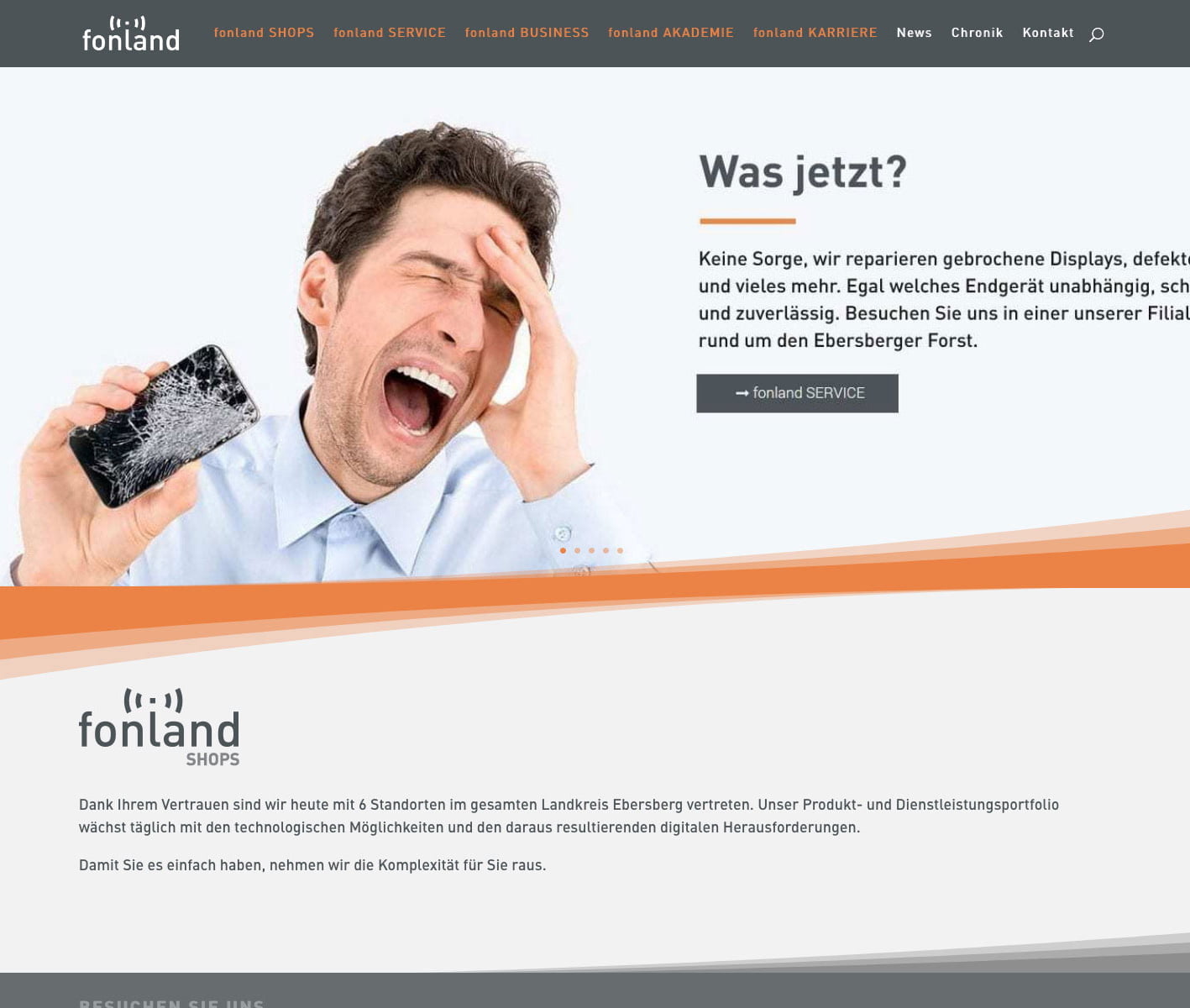 webdesign fonland preview