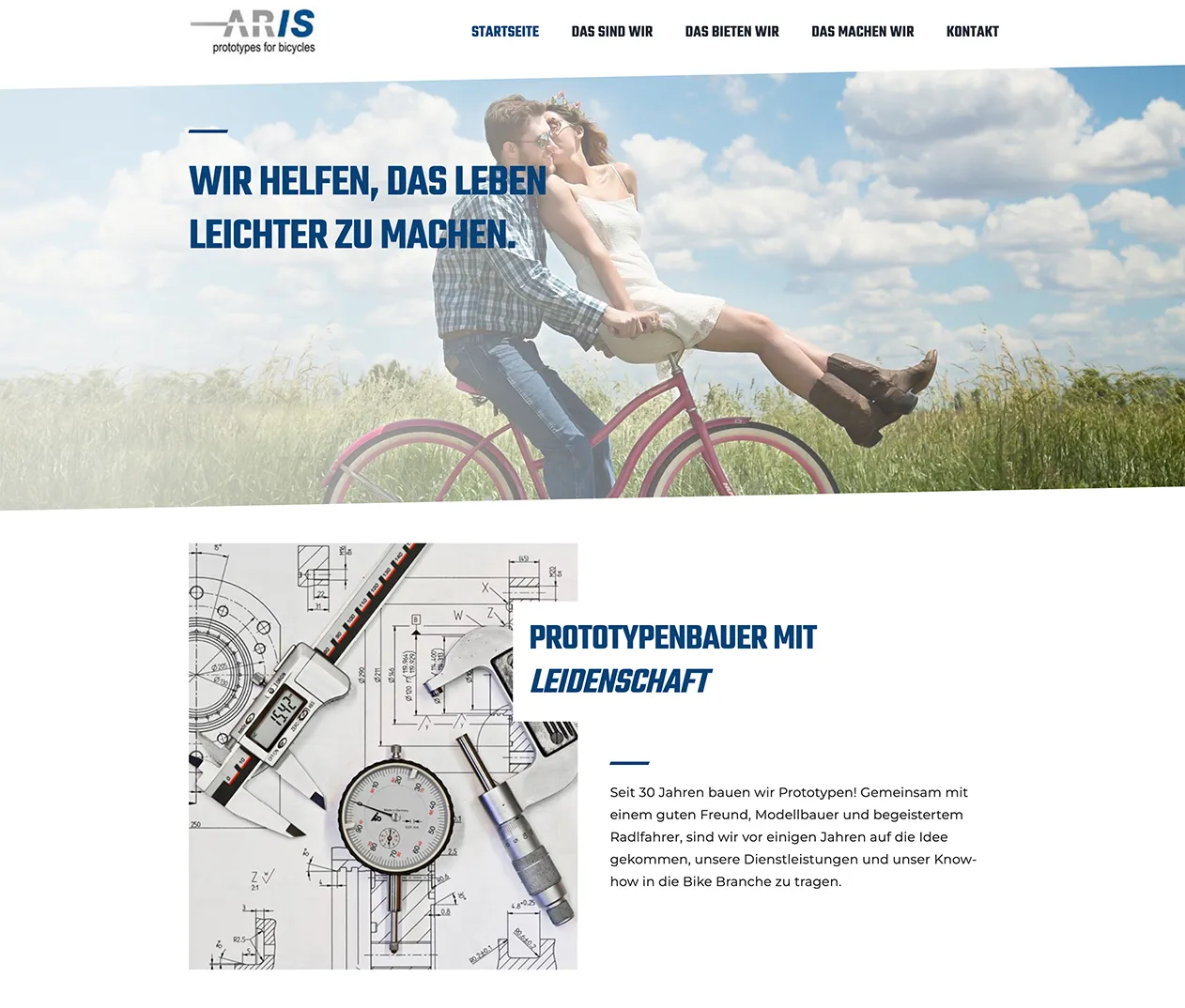 website erstellung fahrrad